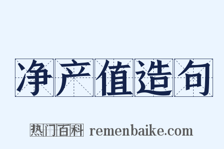 净产值造句是什么意思的图片